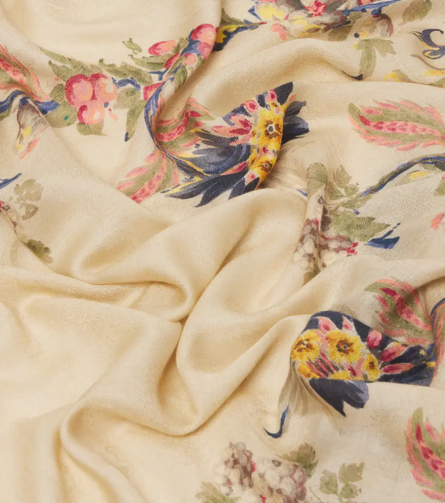 Etro Floral modal and cashmere scarf | Thumbnail 3
