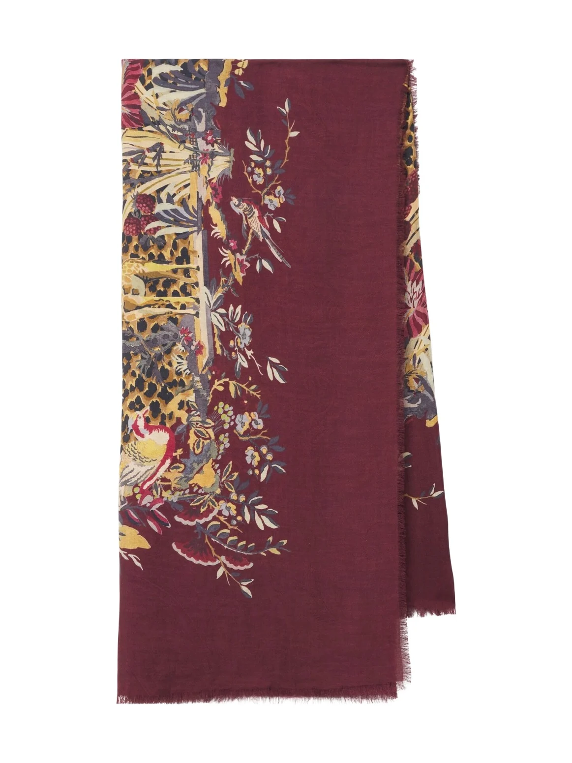 Printed modal and cashmere scarf Printed modal and cashmere scarf
