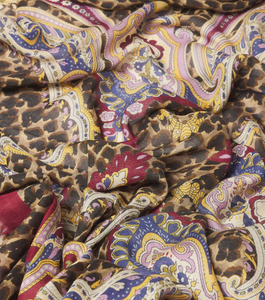 Etro Printed modal and cashmere scarf | Thumbnail 2 Etro Printed modal and cashmere scarf | Thumbnail 2