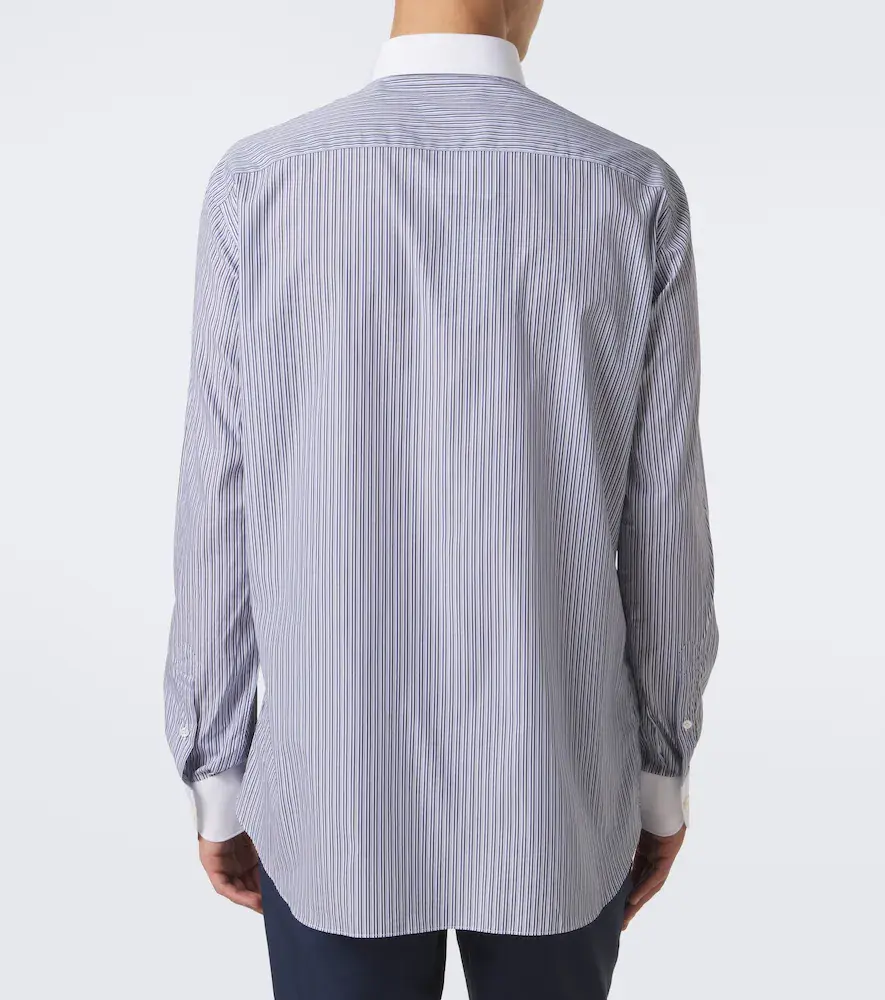Brioni William striped cotton poplin shirt | Thumbnail 5 Brioni William striped cotton poplin shirt | Thumbnail 5