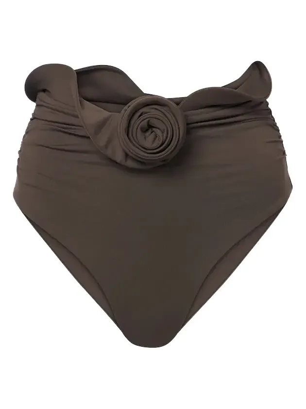 Floral-appliqué bikini bottoms Floral-appliqué bikini bottoms
