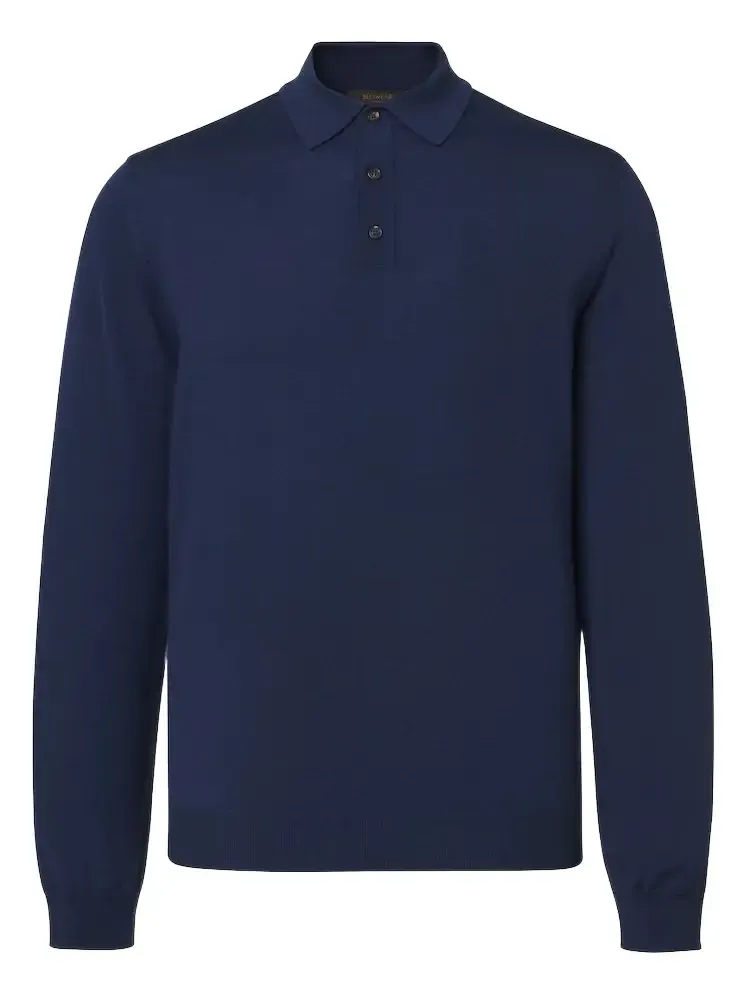 Wool-blend polo sweater Wool-blend polo sweater