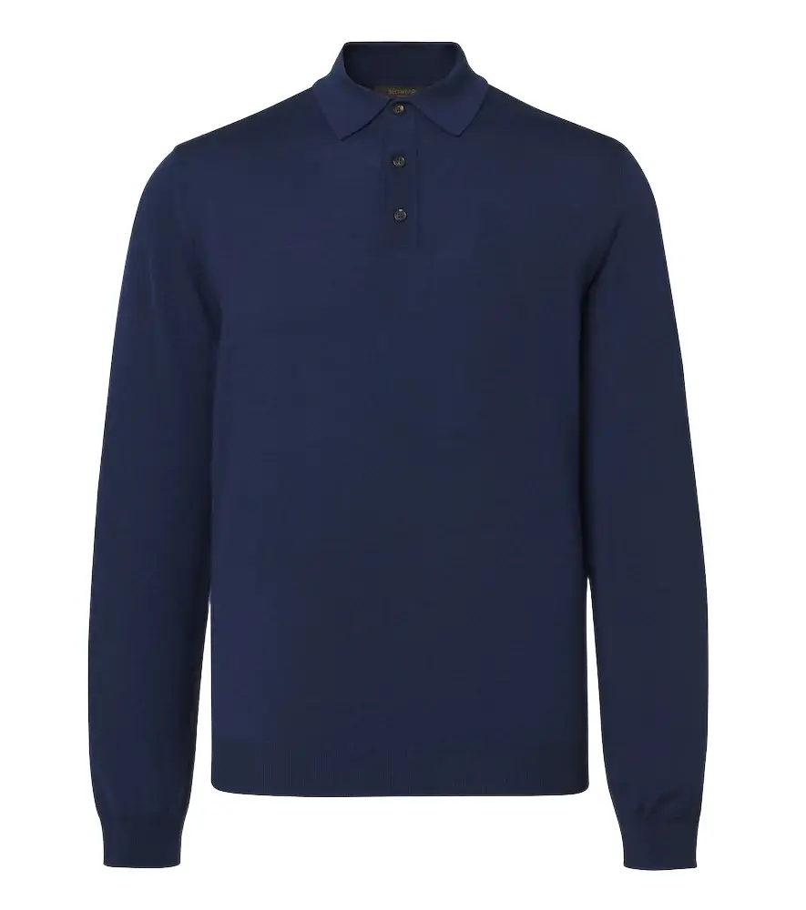 Incotex Wool-blend polo sweater | Image 1 Incotex Wool-blend polo sweater | Image 1