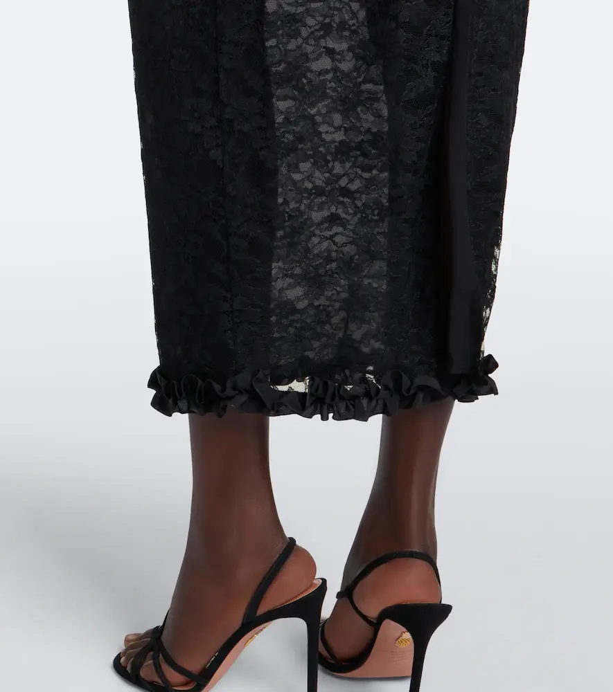 Alessandra Rich Bow-detail ruffled lace cocktail dress | Thumbnail 5 Alessandra Rich Bow-detail ruffled lace cocktail dress | Thumbnail 5
