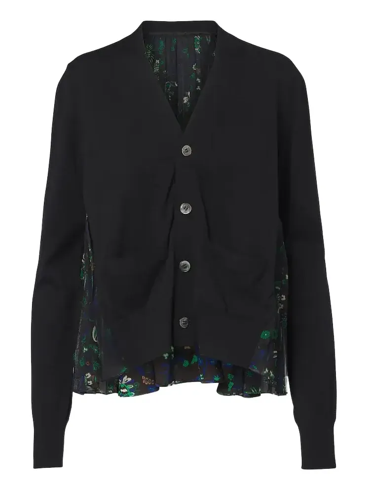 Floral cotton cardigan
