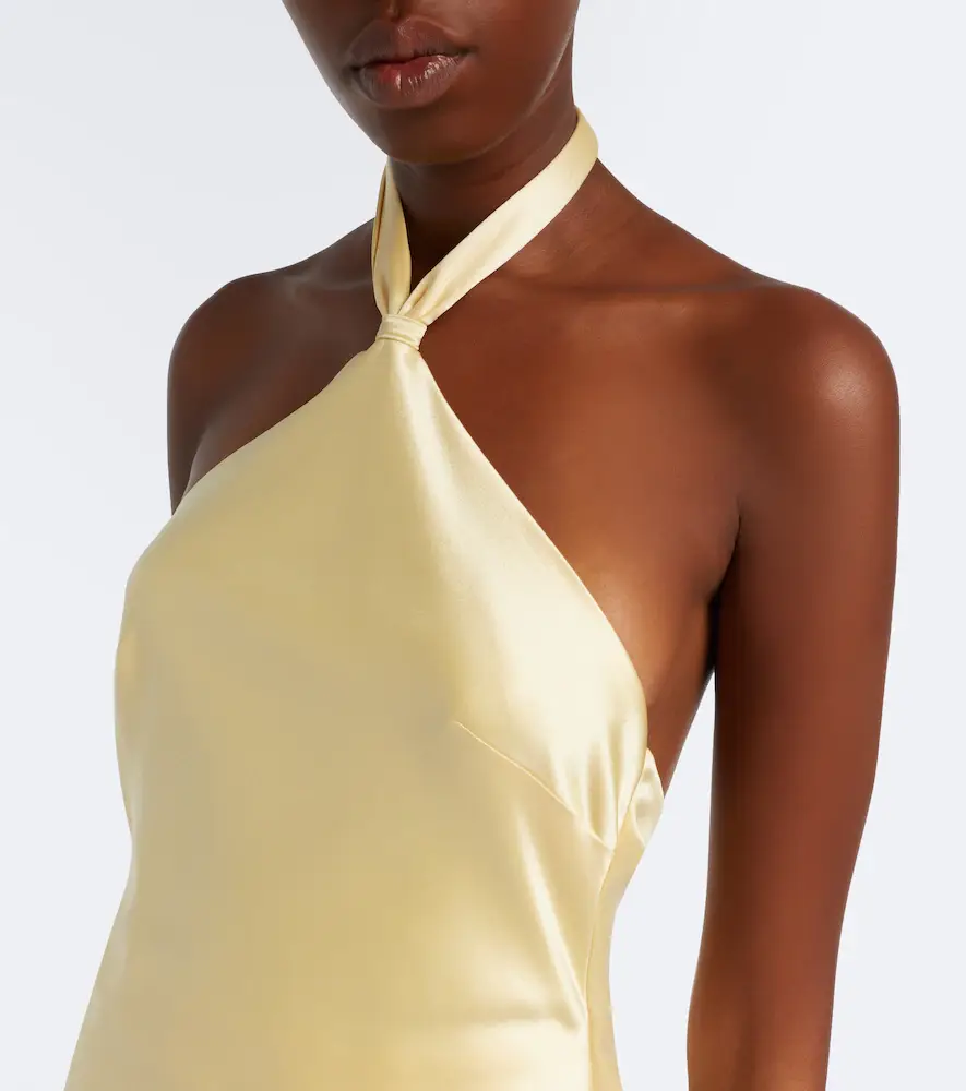 Retrofete Retrofête Ester halterneck satin gown | Thumbnail 4