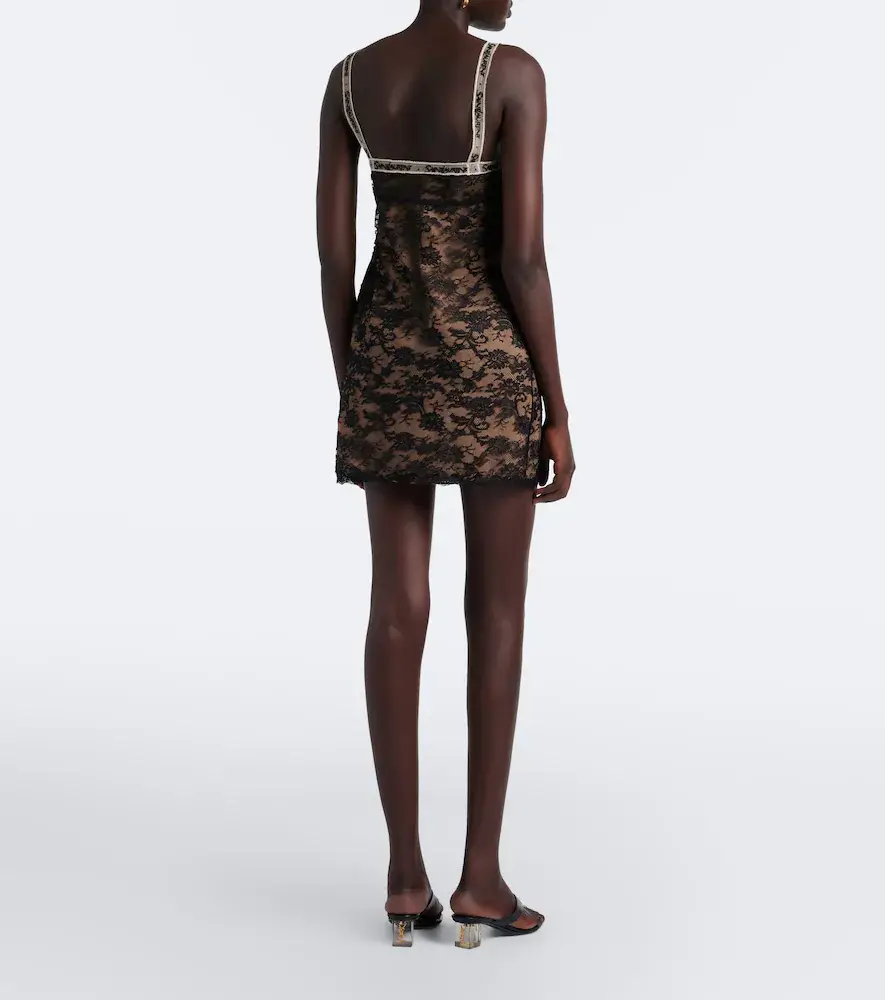 Saint Laurent Lace minidress | Thumbnail 4 Saint Laurent Lace minidress | Thumbnail 4