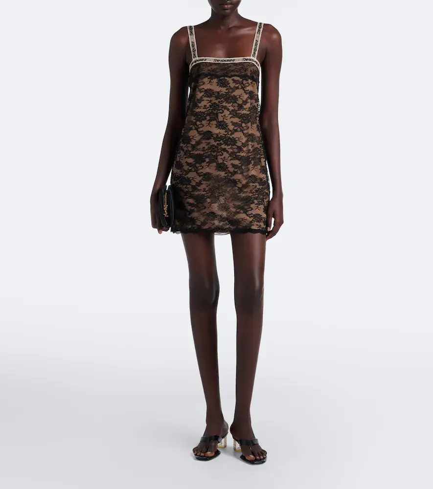 Saint Laurent Lace minidress | Thumbnail 5 Saint Laurent Lace minidress | Thumbnail 5