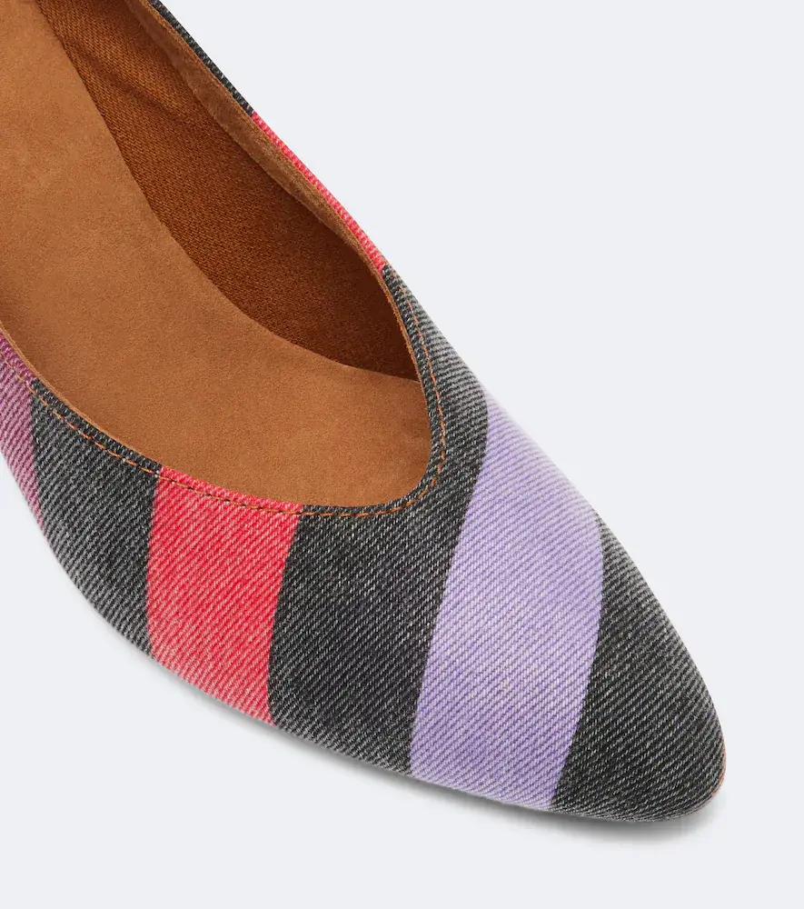 Versace Tina striped denim pumps | Thumbnail 2 Versace Tina striped denim pumps | Thumbnail 2