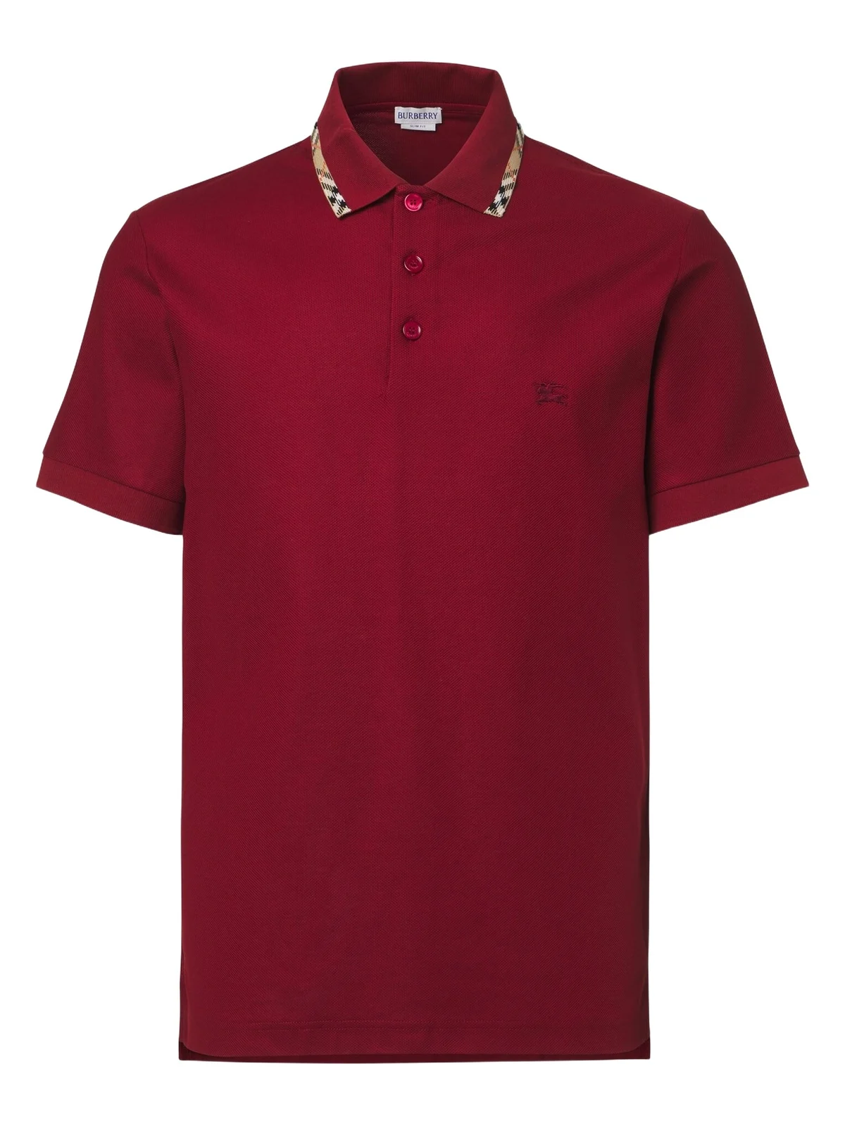 Burberry Check cotton piqué polo shirt