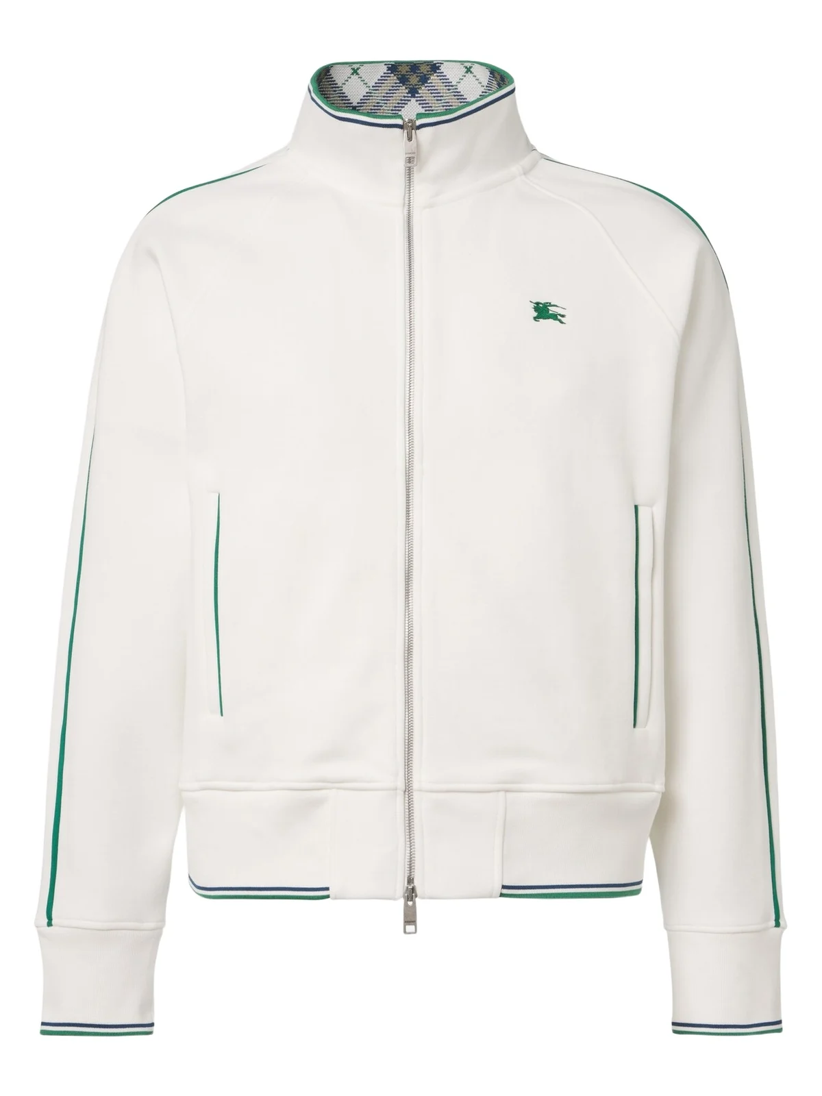 Burberry EKD jersey zip-up sweatshirt