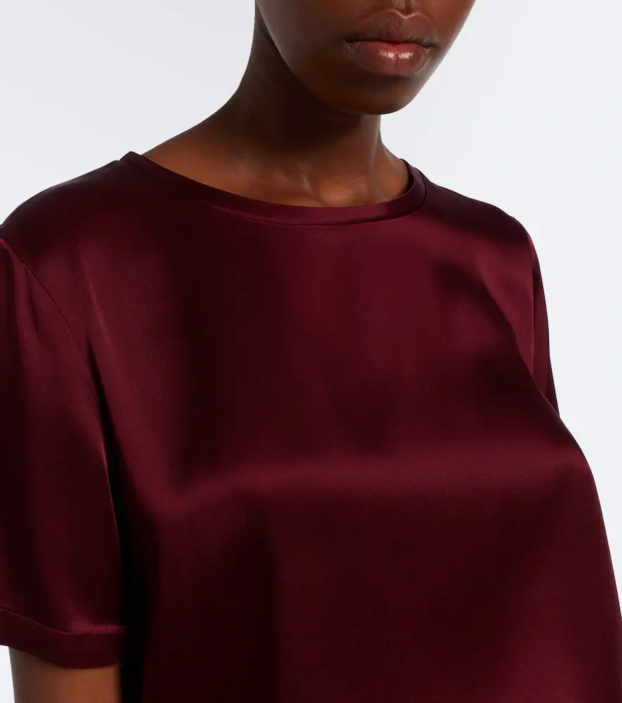 'S Max Mara 'S Max Mara Satin T-shirt | Thumbnail 4 'S Max Mara 'S Max Mara Satin T-shirt | Thumbnail 4