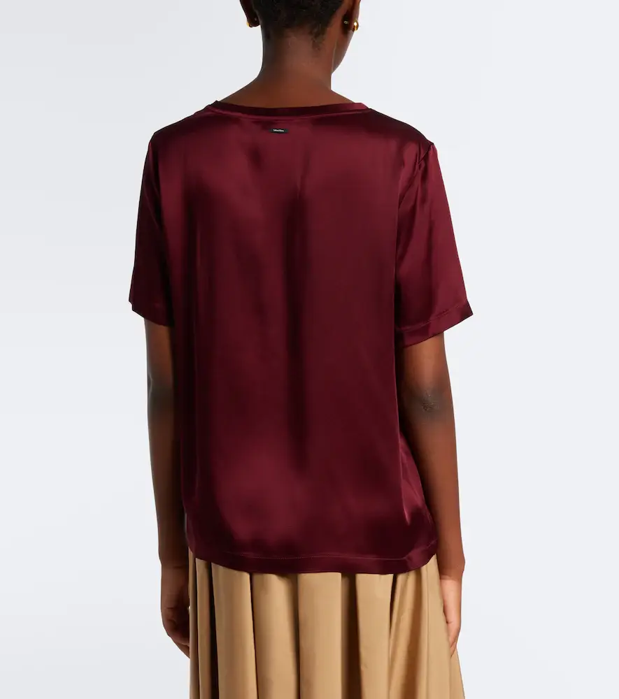 'S Max Mara 'S Max Mara Satin T-shirt | Thumbnail 5 'S Max Mara 'S Max Mara Satin T-shirt | Thumbnail 5