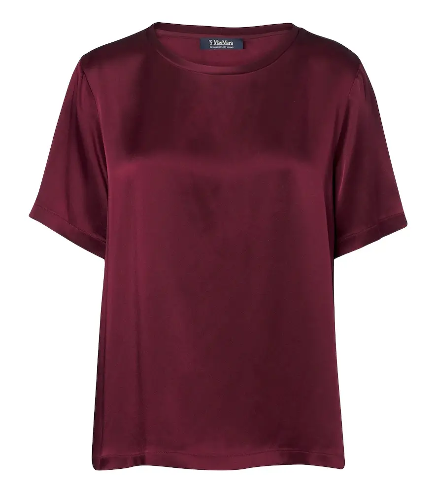 'S Max Mara Satin T-shirt | Image 1 'S Max Mara Satin T-shirt | Image 1