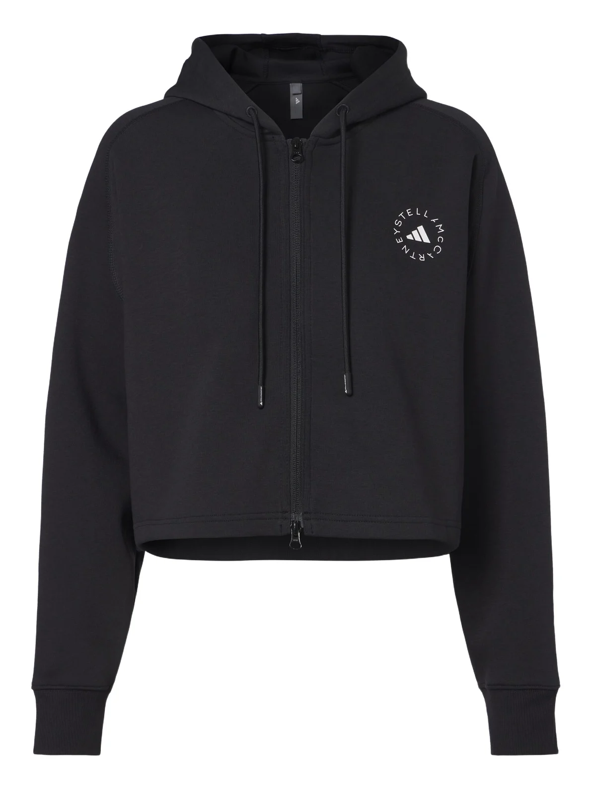 Logo cropped cotton-blend hoodie Logo cropped cotton-blend hoodie