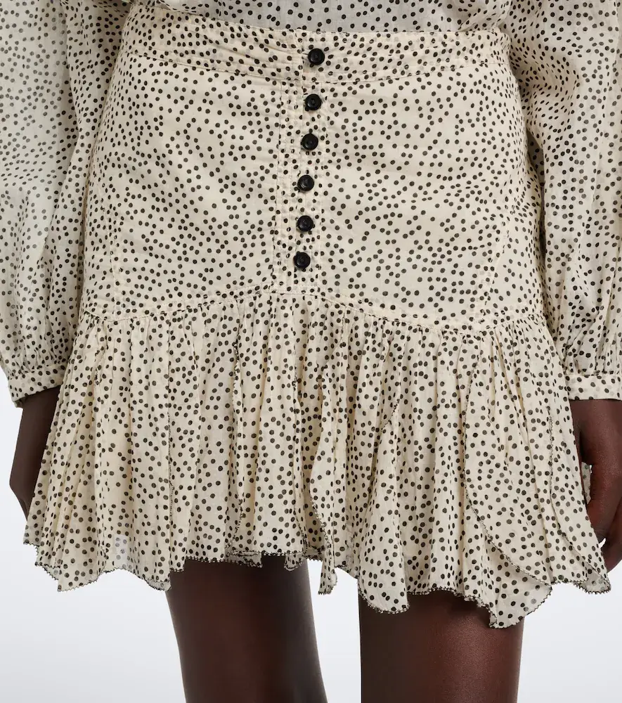 Marant Étoile Daneen polka-dot cotton voile miniskirt | Thumbnail 2 Marant Étoile Daneen polka-dot cotton voile miniskirt | Thumbnail 2