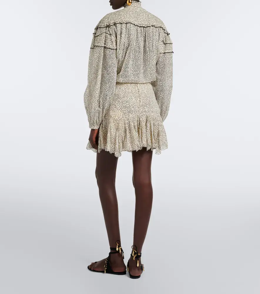 Marant Étoile Daneen polka-dot cotton voile miniskirt | Thumbnail 3 Marant Étoile Daneen polka-dot cotton voile miniskirt | Thumbnail 3