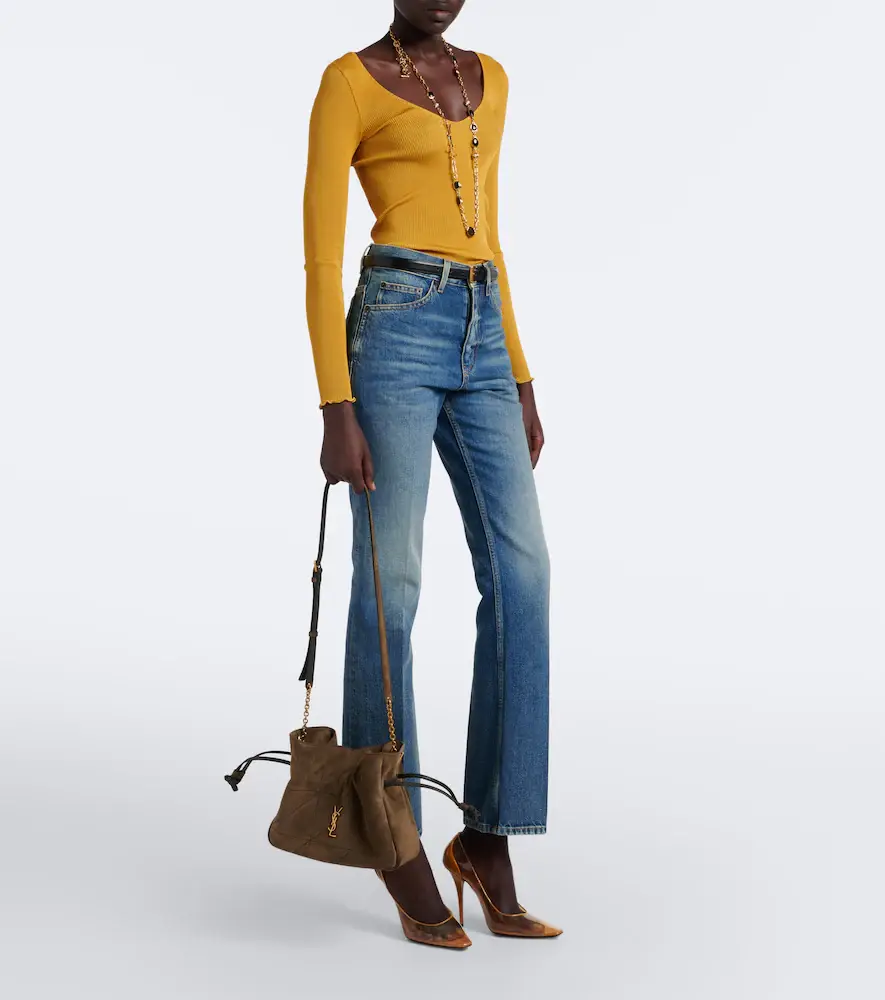 Saint Laurent Jamie suede shoulder bag | Thumbnail 7