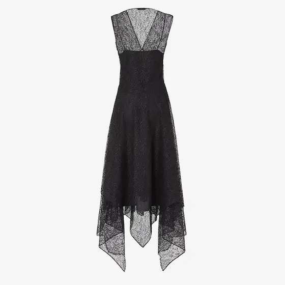 Fendi Midi dress with an asymmetric skirt, made in a combination | Thumbnail 2 Fendi Midi dress with an asymmetric skirt, made in a combination | Thumbnail 2