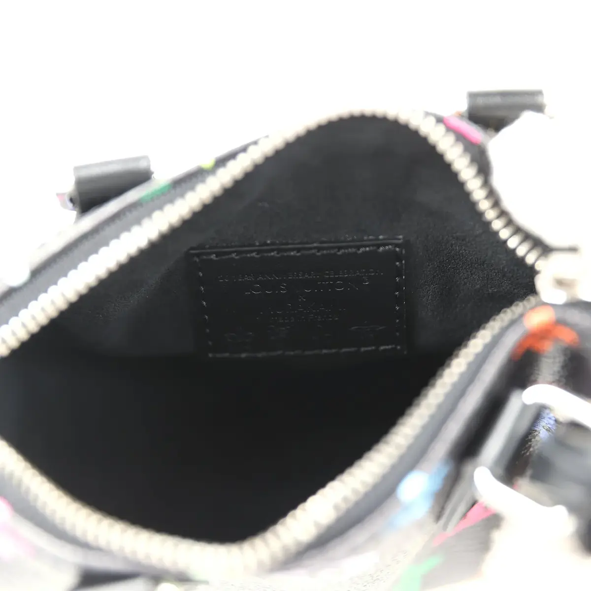 Louis Vuitton Louis Vuitton X Murakami Nano Speedy Bag Black Multicolor Monogram Silver Hardware | Thumbnail 9 Louis Vuitton Louis Vuitton X Murakami Nano Speedy Bag Black Multicolor Monogram Silver Hardware | Thumbnail 9