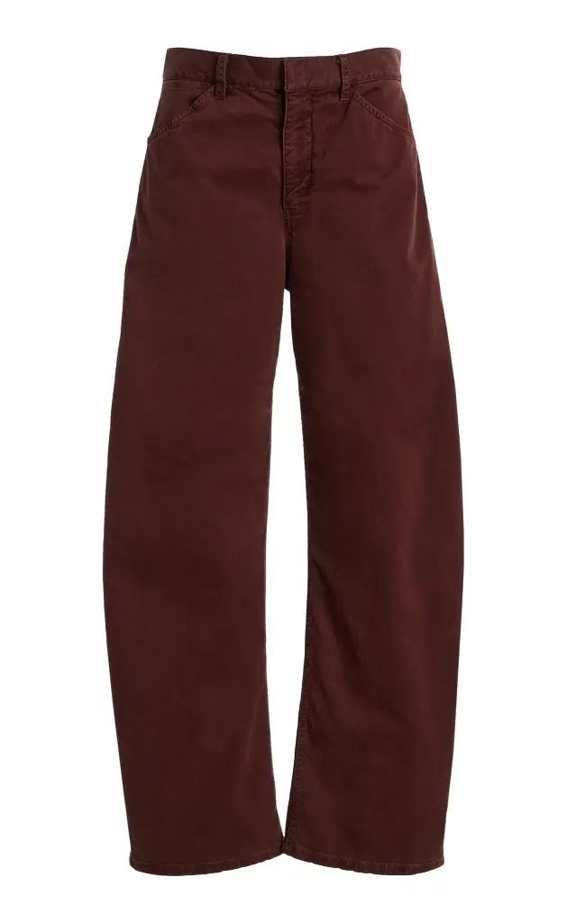 Nili Lotan Tribeca Cotton-Blend Wide-Leg Pants
