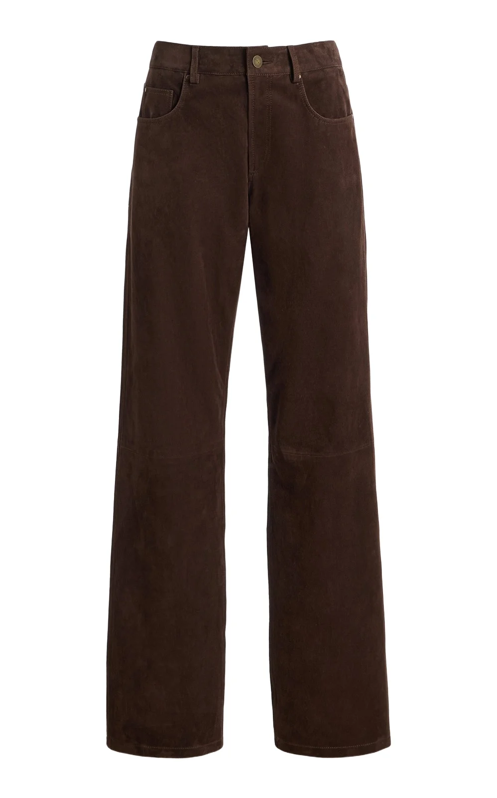 Jean Suede Straight-Leg Pants Jean Suede Straight-Leg Pants