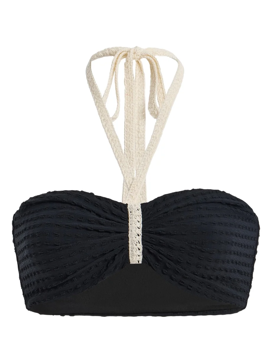 Sea Lenora Color-Blocked Bikini Top