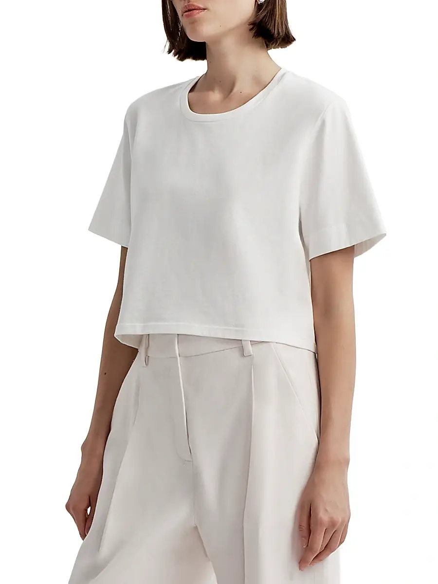 A.L.C. A. L.C. Women's Kali Cotton Boxy T-Shirt | Thumbnail 3