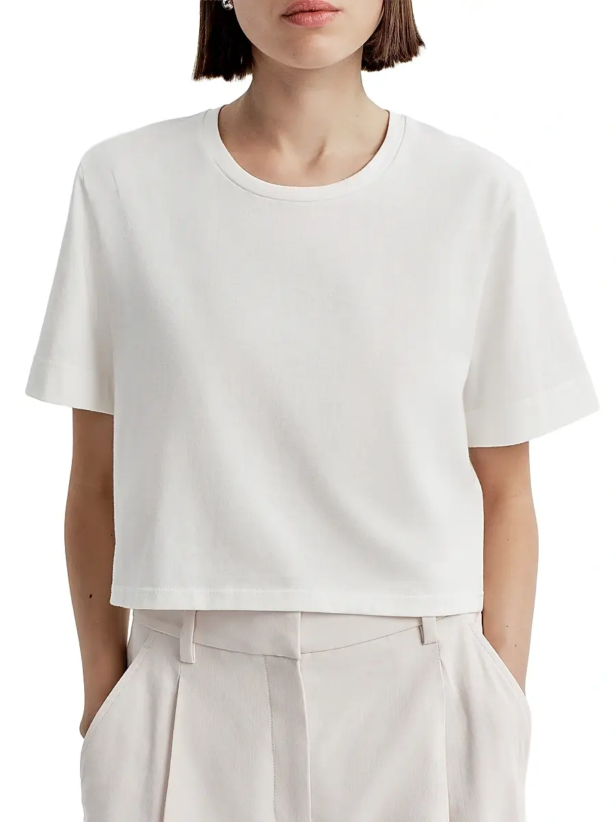 A.L.C. A. L.C. Women's Kali Cotton Boxy T-Shirt | Thumbnail 5