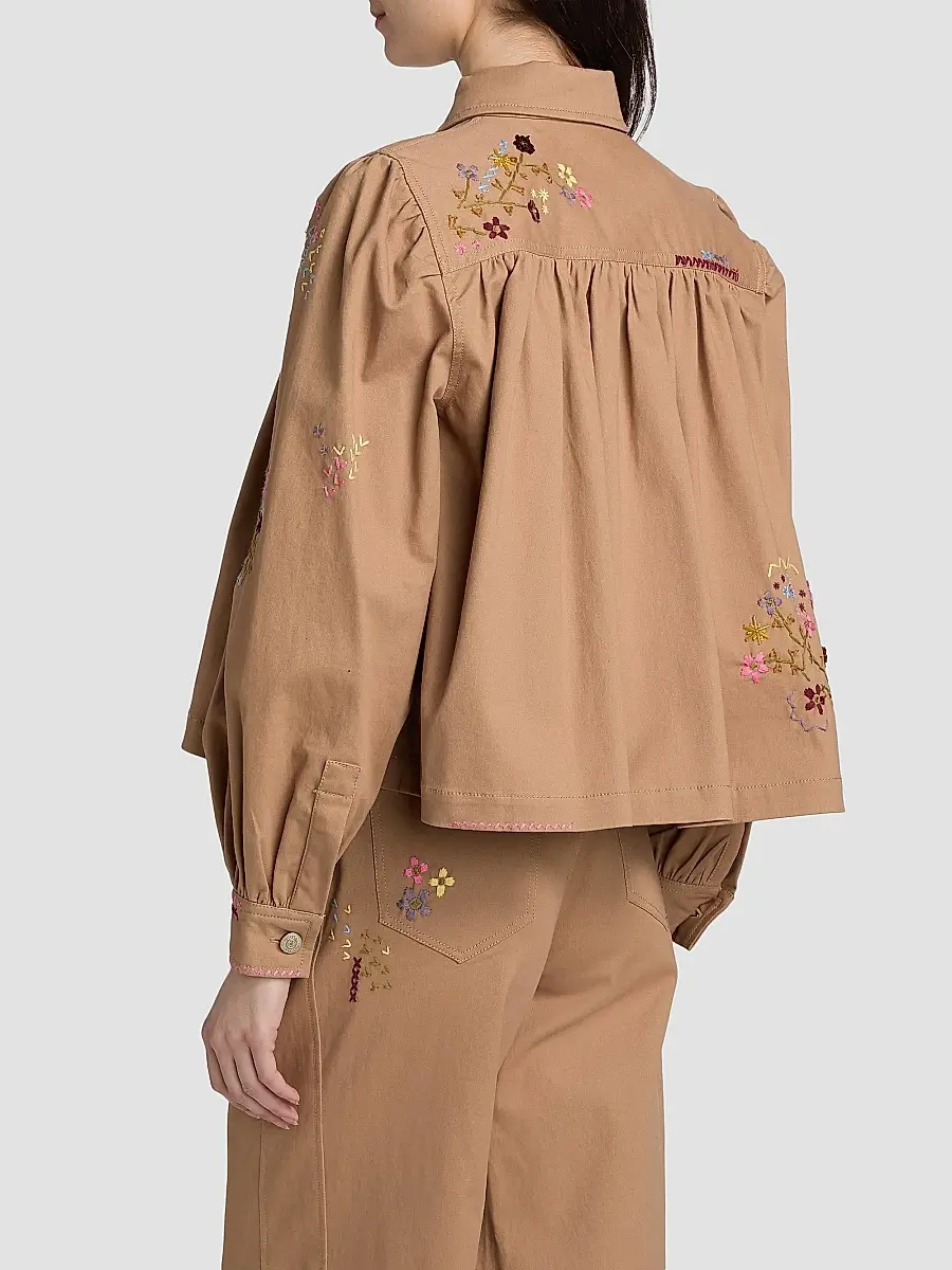 Cinq à Sept Women's Lyla Wildflower Embroidered Jacket | Thumbnail 5 Cinq à Sept Women's Lyla Wildflower Embroidered Jacket | Thumbnail 5