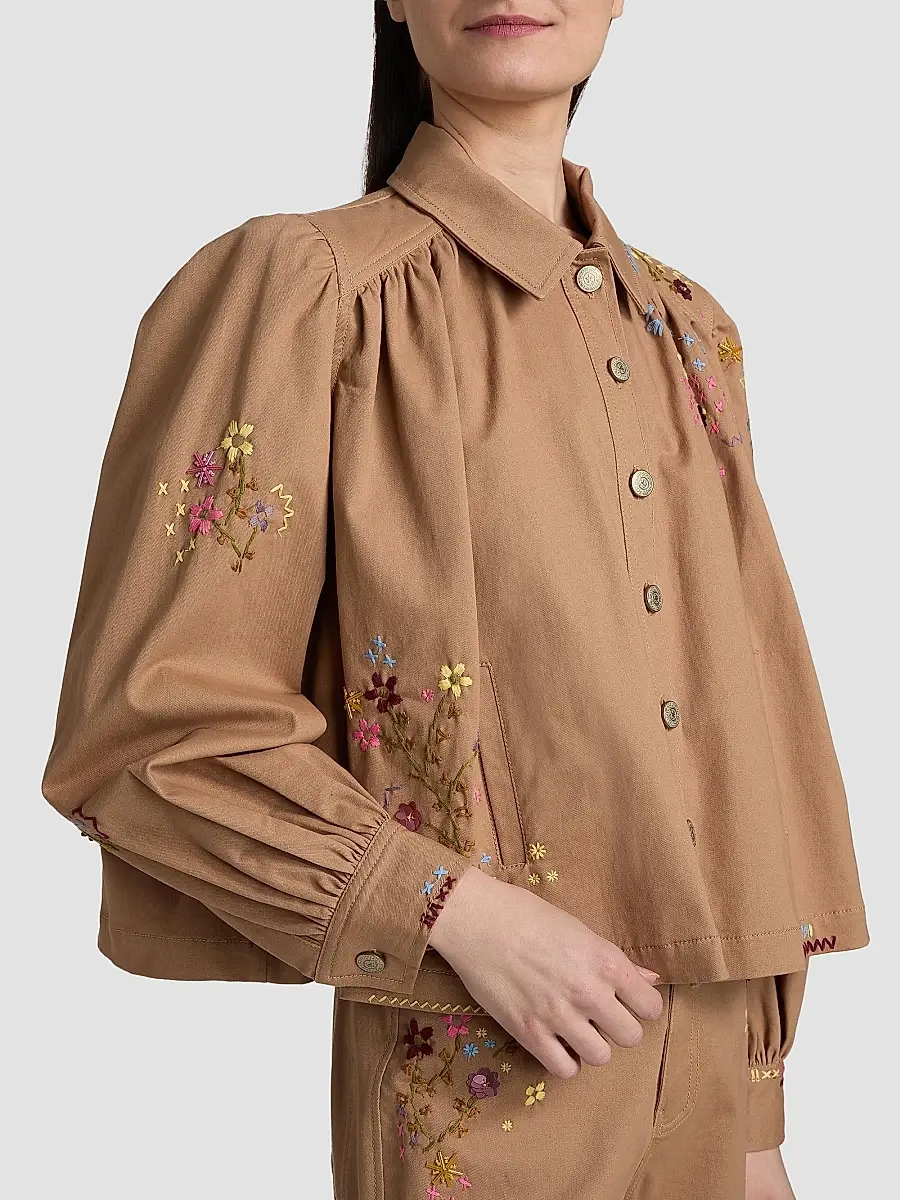 Cinq à Sept Women's Lyla Wildflower Embroidered Jacket | Thumbnail 6 Cinq à Sept Women's Lyla Wildflower Embroidered Jacket | Thumbnail 6
