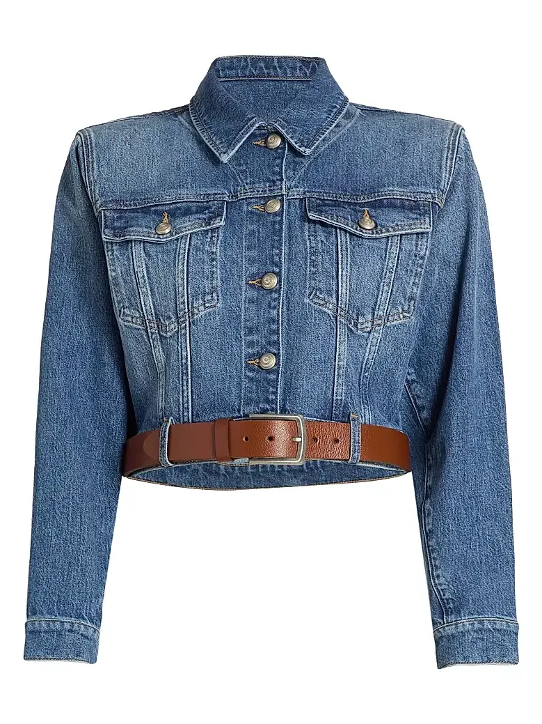 Women's Graciel Belted Denim Jacket Women's Graciel Belted Denim Jacket