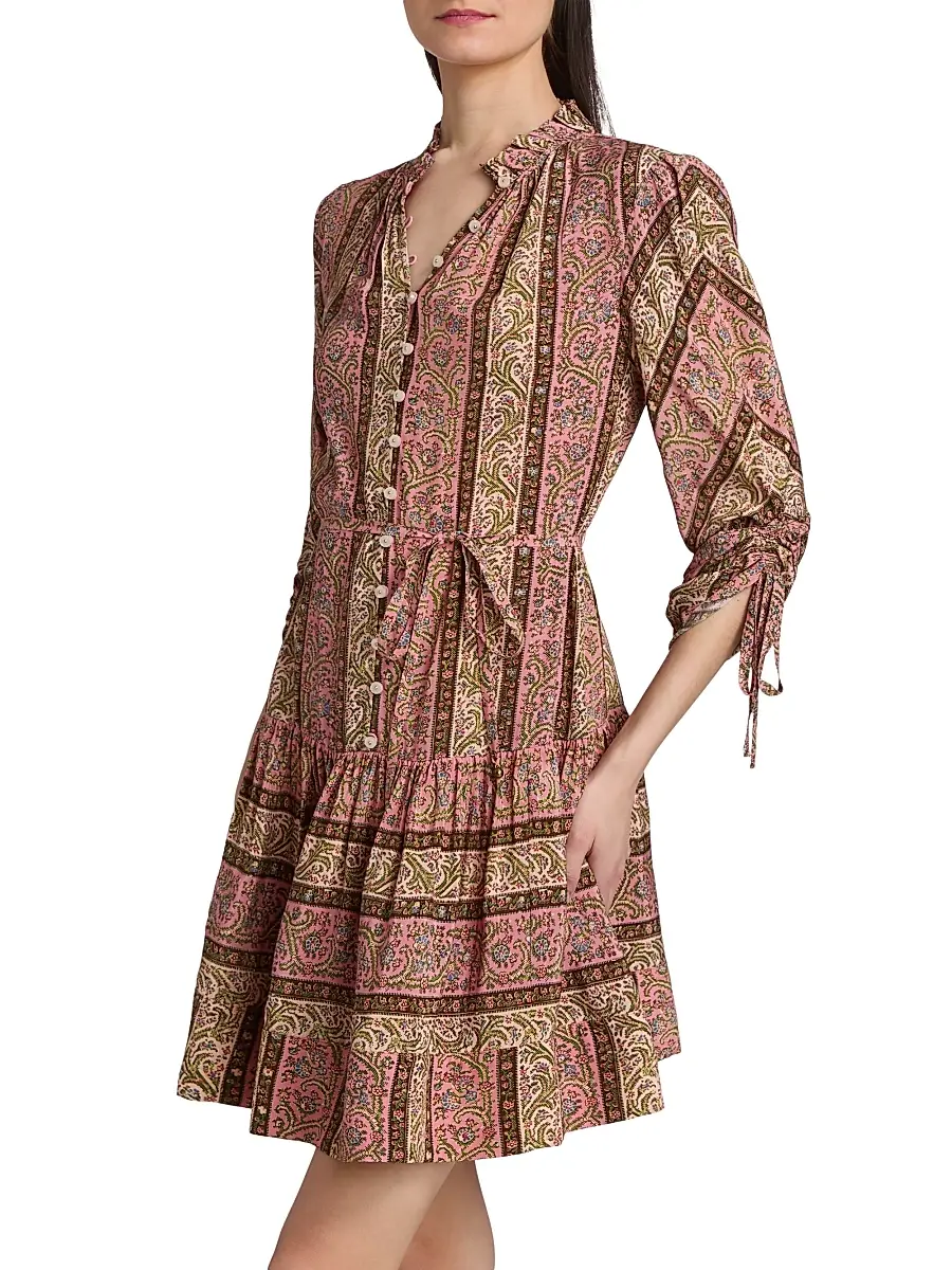 Cinq à Sept Women's Junie Pepper Paisley Minidress | Thumbnail 4 Cinq à Sept Women's Junie Pepper Paisley Minidress | Thumbnail 4