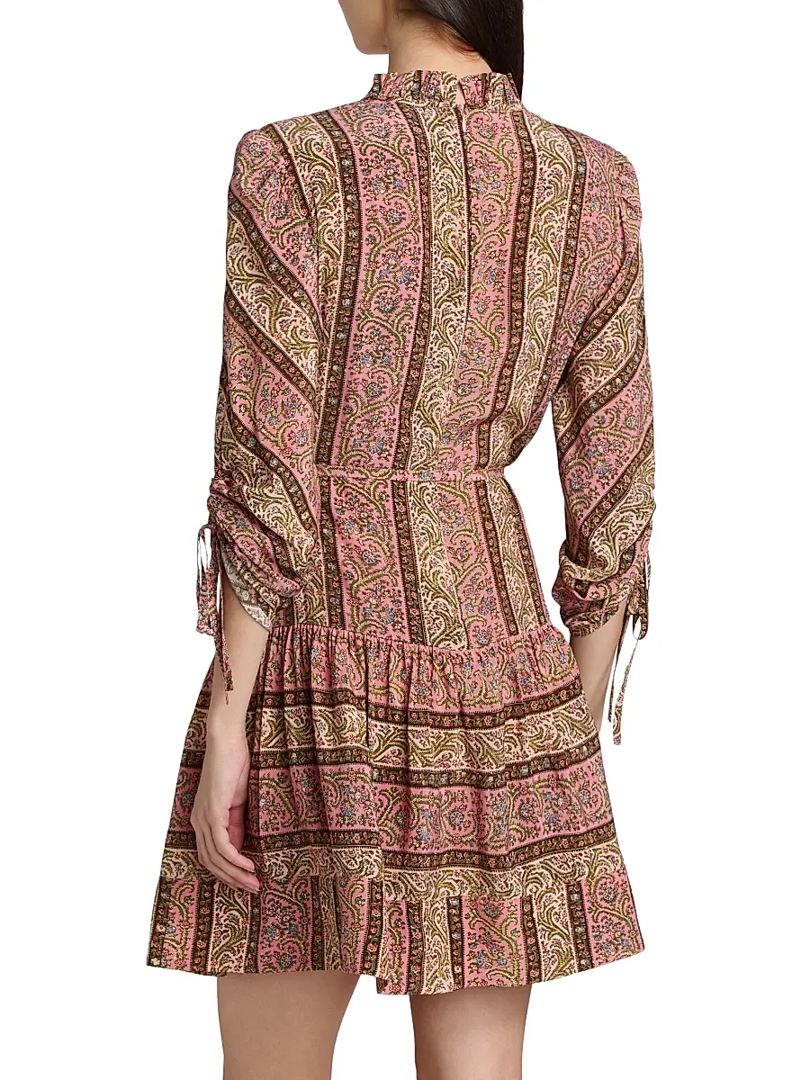 Cinq à Sept Women's Junie Pepper Paisley Minidress | Thumbnail 5 Cinq à Sept Women's Junie Pepper Paisley Minidress | Thumbnail 5
