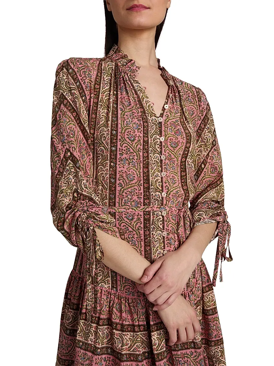Cinq à Sept Women's Junie Pepper Paisley Minidress | Thumbnail 6 Cinq à Sept Women's Junie Pepper Paisley Minidress | Thumbnail 6