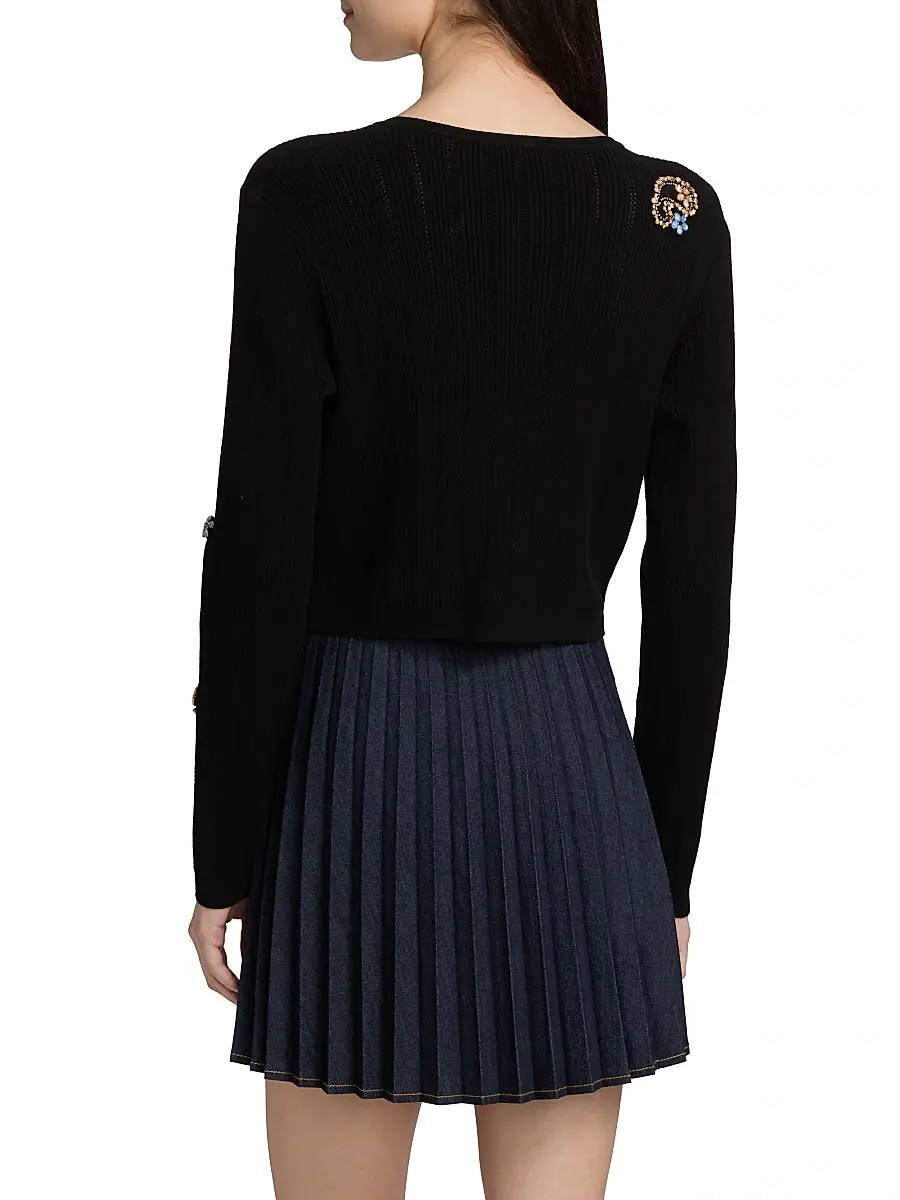 Cinq à Sept Women's Allison Embellished Cardigan | Thumbnail 5