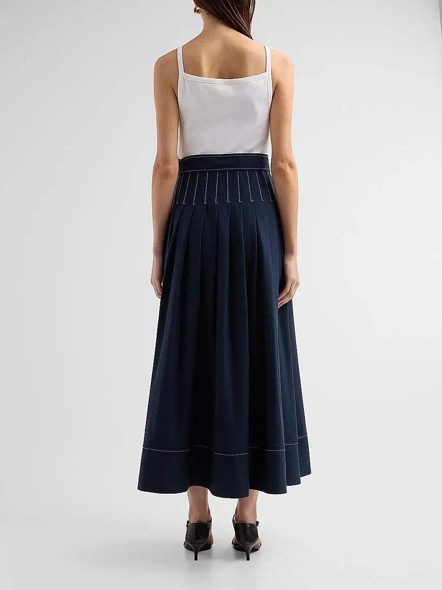 Cinq à Sept Women's Olivia Mixed-Media Tie-Waist Maxi Dress | Thumbnail 3