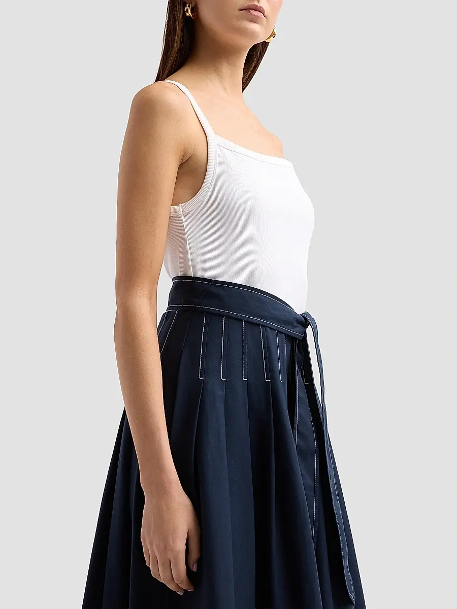 Cinq à Sept Women's Olivia Mixed-Media Tie-Waist Maxi Dress | Thumbnail 5