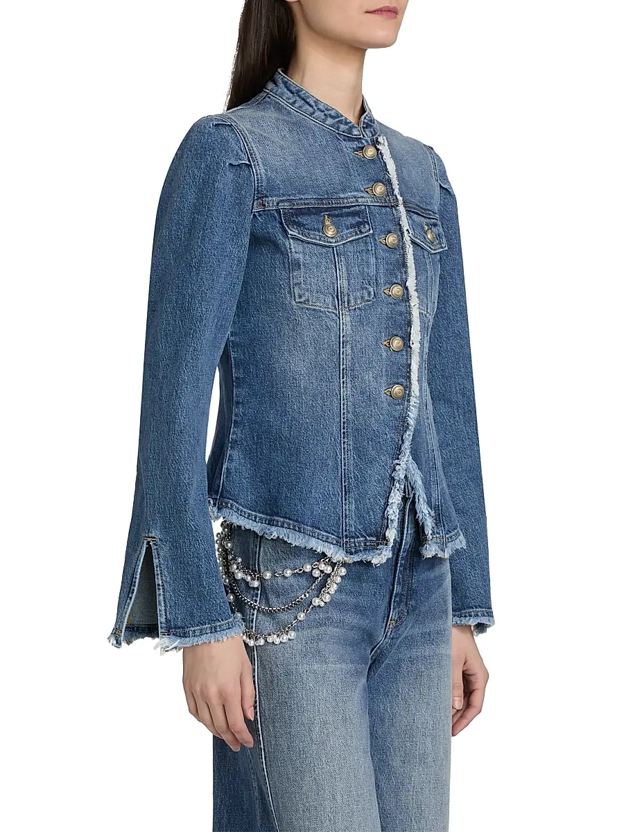 Cinq à Sept Women's Denim Avril Jacket | Thumbnail 4 Cinq à Sept Women's Denim Avril Jacket | Thumbnail 4