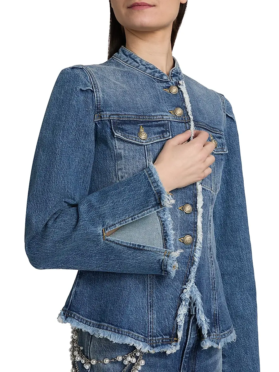 Cinq à Sept Women's Denim Avril Jacket | Thumbnail 6 Cinq à Sept Women's Denim Avril Jacket | Thumbnail 6