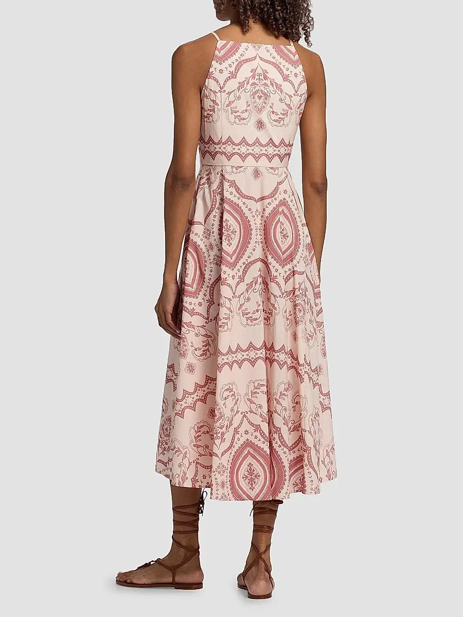 Misa Los Angeles Women's Amity Printed Cotton-Blend A-Line Midi-Dress | Thumbnail 5 Misa Los Angeles Women's Amity Printed Cotton-Blend A-Line Midi-Dress | Thumbnail 5