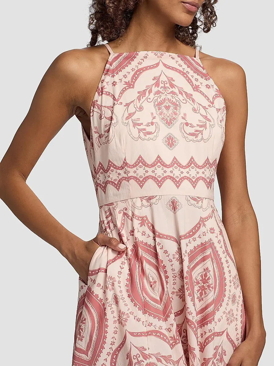 Misa Los Angeles Women's Amity Printed Cotton-Blend A-Line Midi-Dress | Thumbnail 6 Misa Los Angeles Women's Amity Printed Cotton-Blend A-Line Midi-Dress | Thumbnail 6