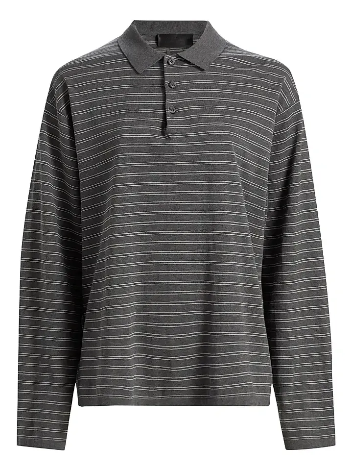 Women's Foley Striped Cotton Polo Shirt