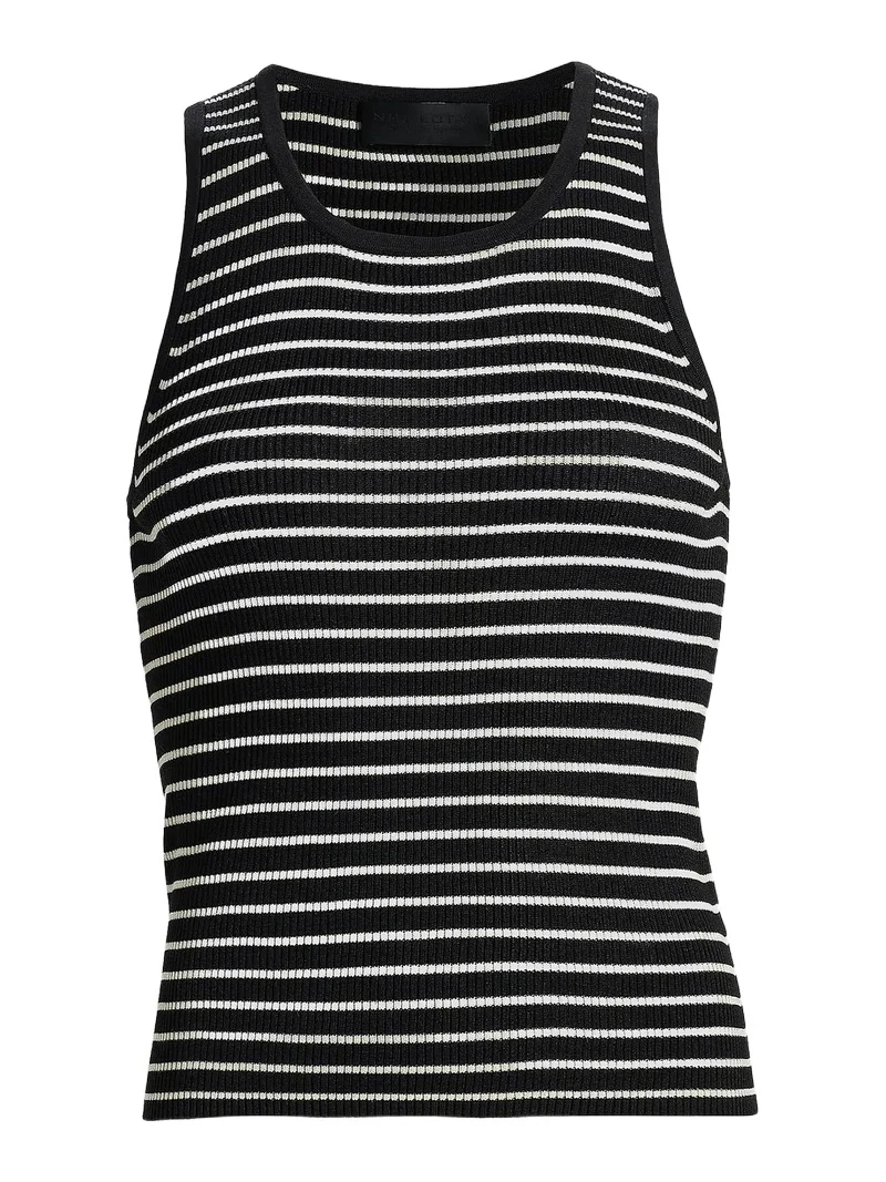 Nili Lotan Women's Lottie Striped Silk Tank