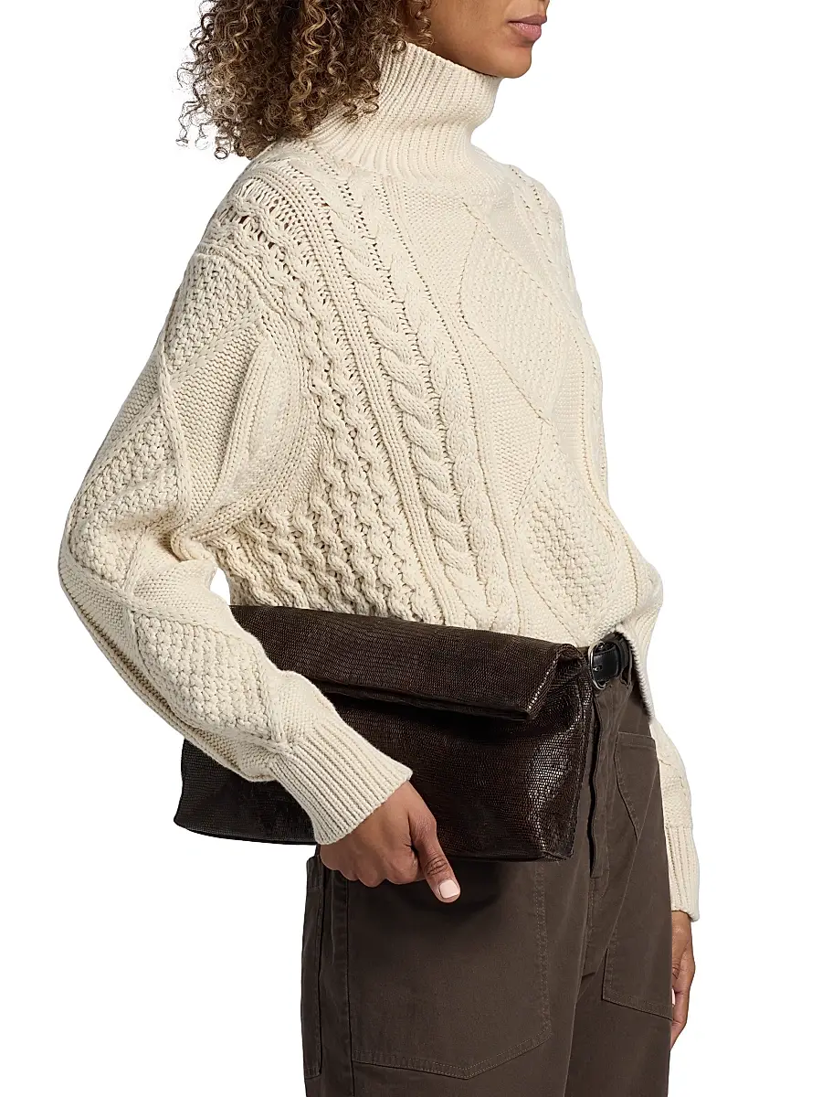 Nili Lotan Women's Kimmy Cotton-Cashmere Turtleneck Sweater | Thumbnail 4
