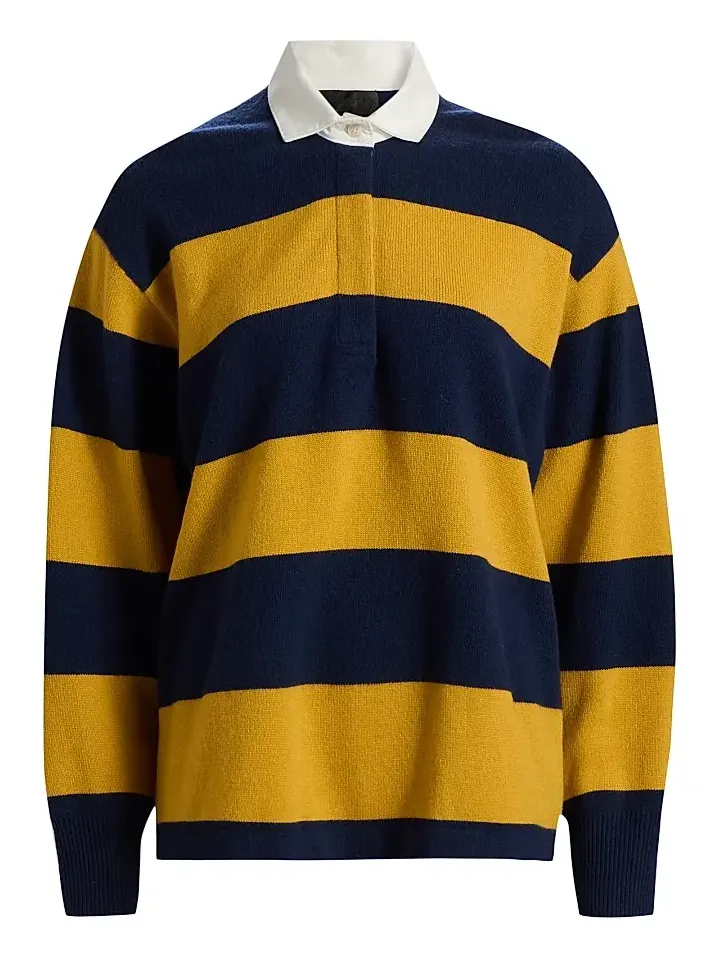 Women's Rashida Striped Wool-Blend Rugby Sweater