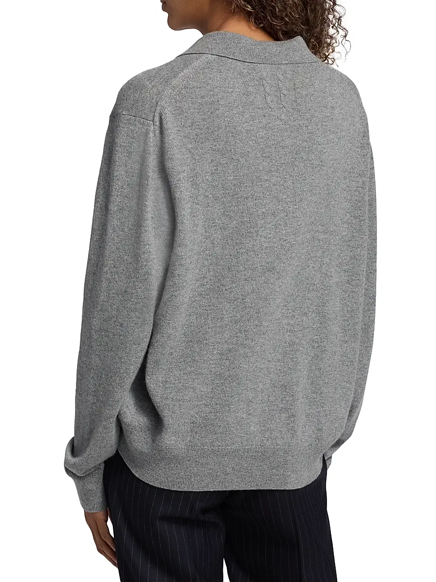 Nili Lotan Women's Jovan Cashmere Polo Sweater | Thumbnail 5 Nili Lotan Women's Jovan Cashmere Polo Sweater | Thumbnail 5