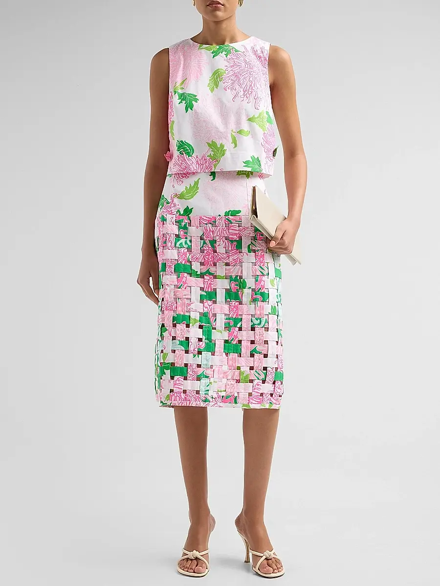 Lilly Pulitzer Women's Annaleese Sleeveless Crop Top | Thumbnail 2 Lilly Pulitzer Women's Annaleese Sleeveless Crop Top | Thumbnail 2