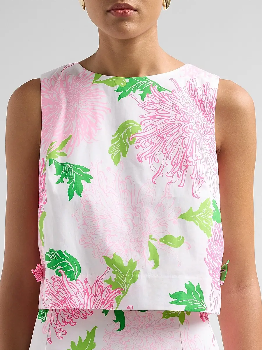 Lilly Pulitzer Women's Annaleese Sleeveless Crop Top | Thumbnail 5 Lilly Pulitzer Women's Annaleese Sleeveless Crop Top | Thumbnail 5