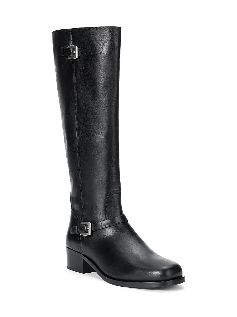 Staud Women's Brooklyn 50MM Leather Knee-High Boots | Thumbnail 2